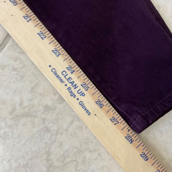 Lucky Brand Velour Jeans women’s size 4/27 Burgandy Goblin Core, Whimsgoth Punk - Picture 11 of 14